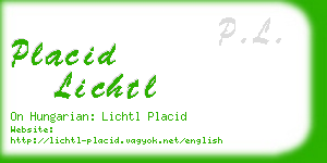 placid lichtl business card